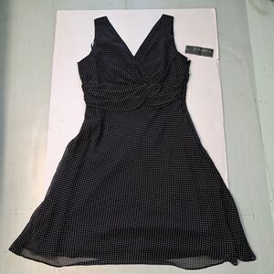 Jolibel Black & White Polka Dot Dress Women's 16 New*